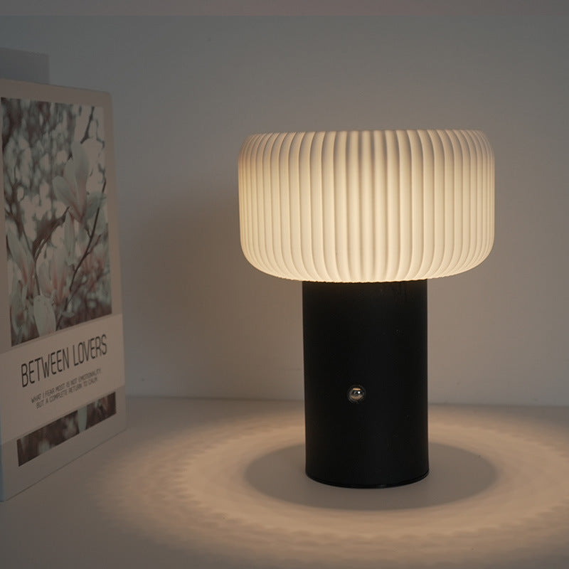 LumoTone - Cylindrical Fluted Table Lamp