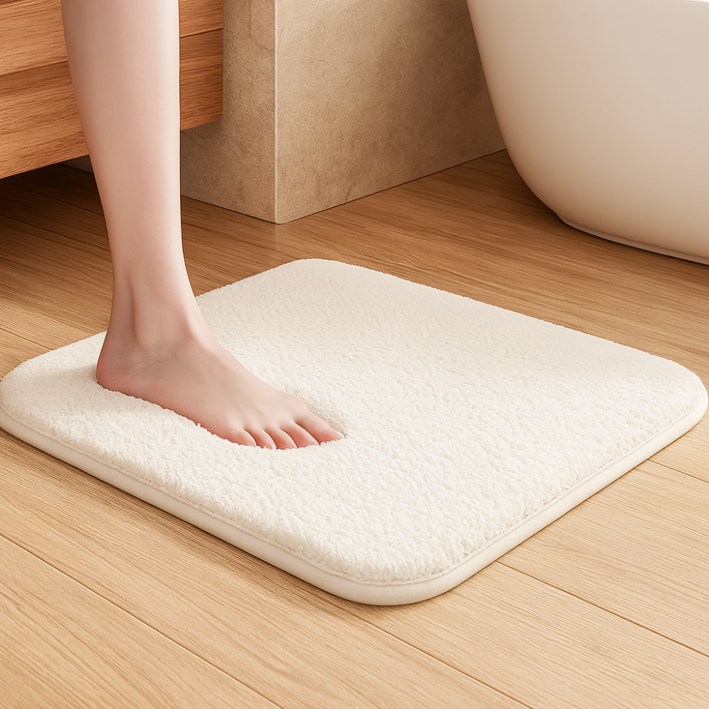 QuickDry - Non-Slip Memory Foam Bath Mat for Comfort
