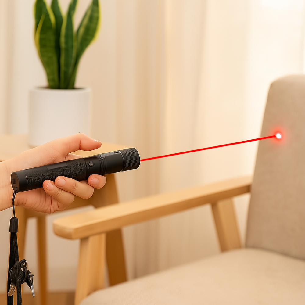 ChaseLight - Interactive Handheld Laser Pointer Toy for Cats