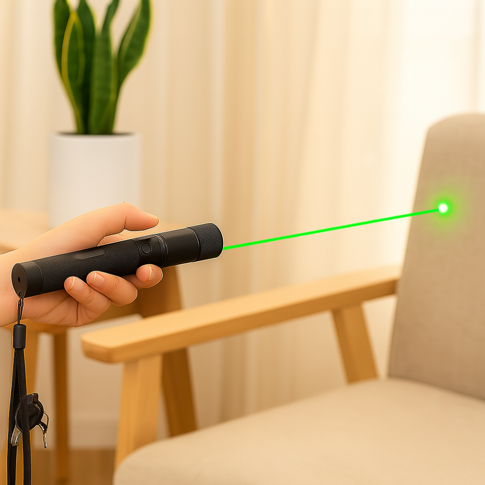 ChaseLight - Interactive Handheld Laser Pointer Toy for Cats