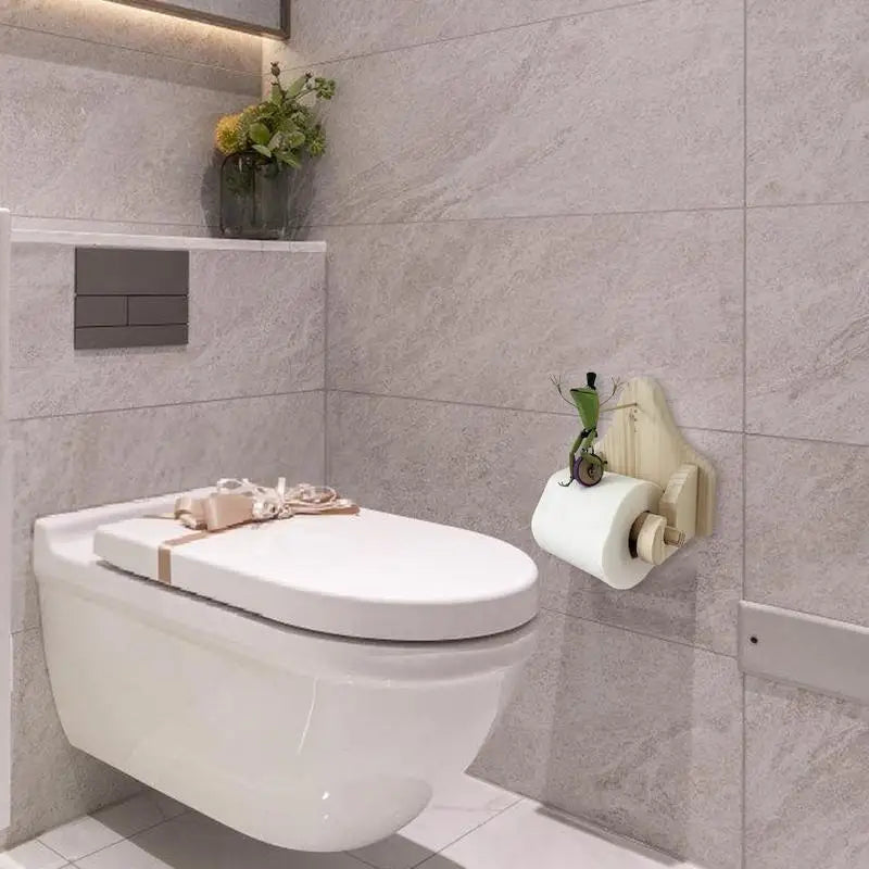 FroggyCycle - Playful Frog Unicycle Toilet Paper Holder