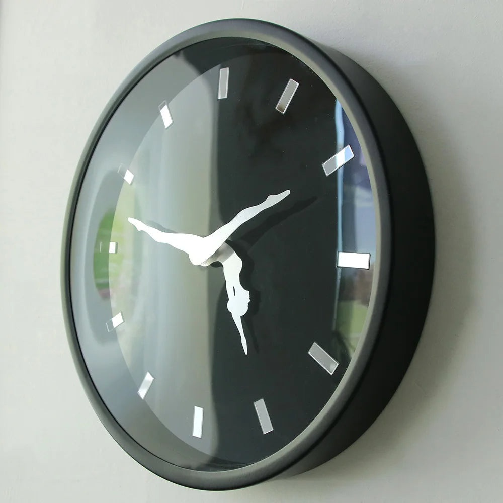TimeFlies - Artistic Dynamic Gymnast Wall Clock