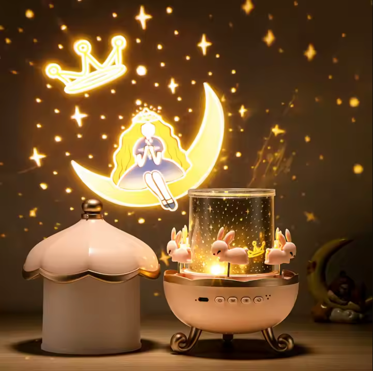 DreamWhirl - Night Light Projector with Rotating Scenes