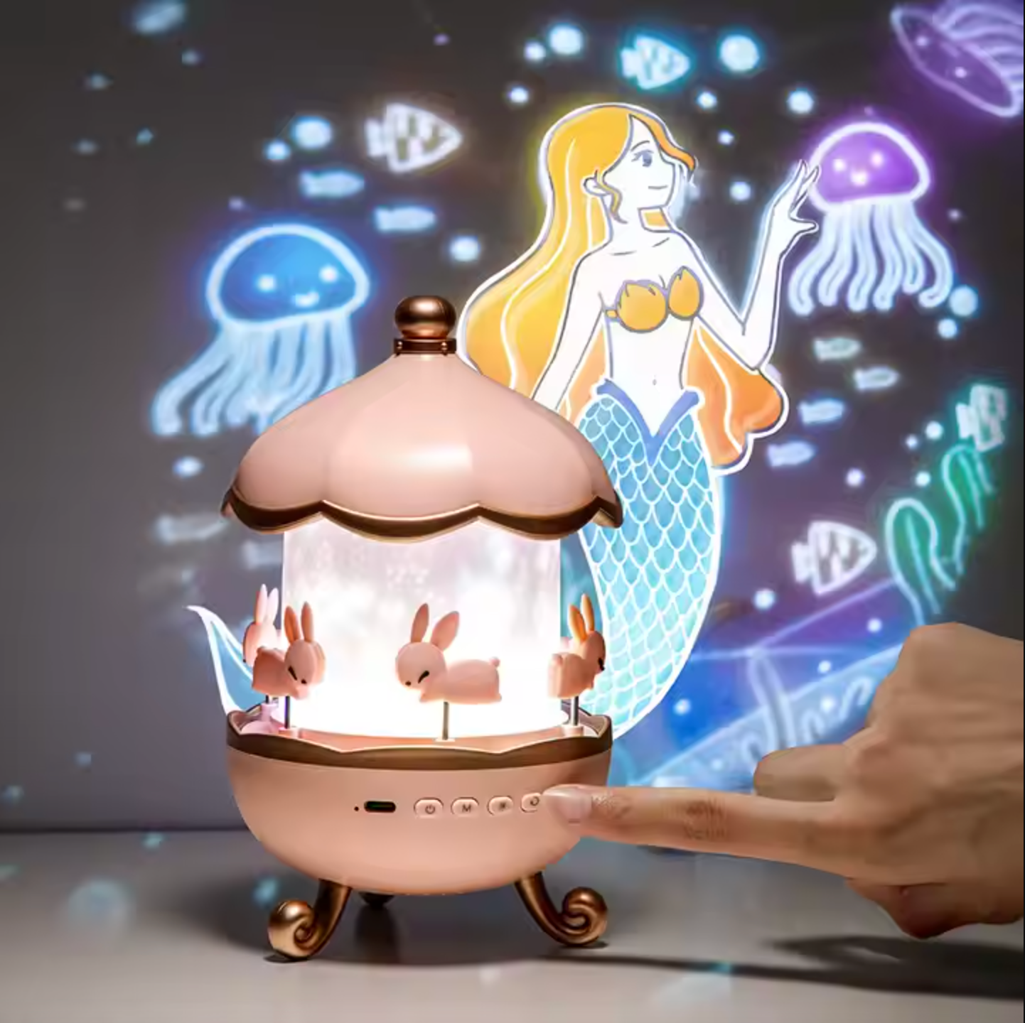 DreamWhirl - Night Light Projector with Rotating Scenes