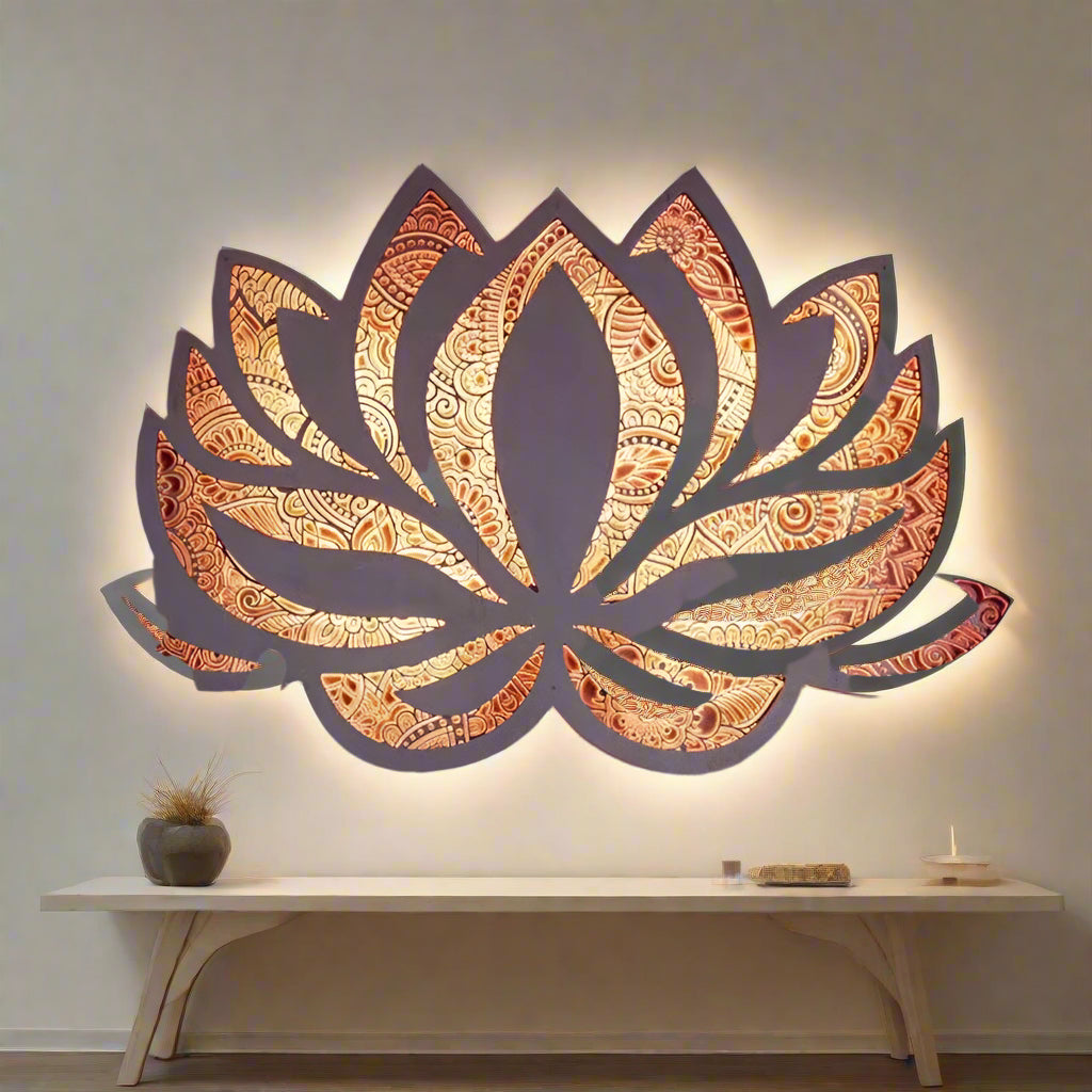 LumiLotus - Serene Lotus Flower Wall Light