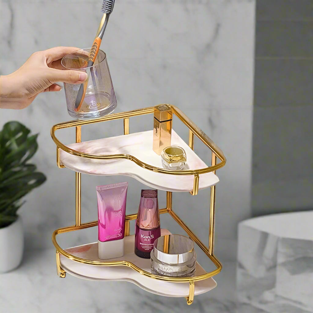 CornerElegance Space-Saving Corner Shelf Organizer