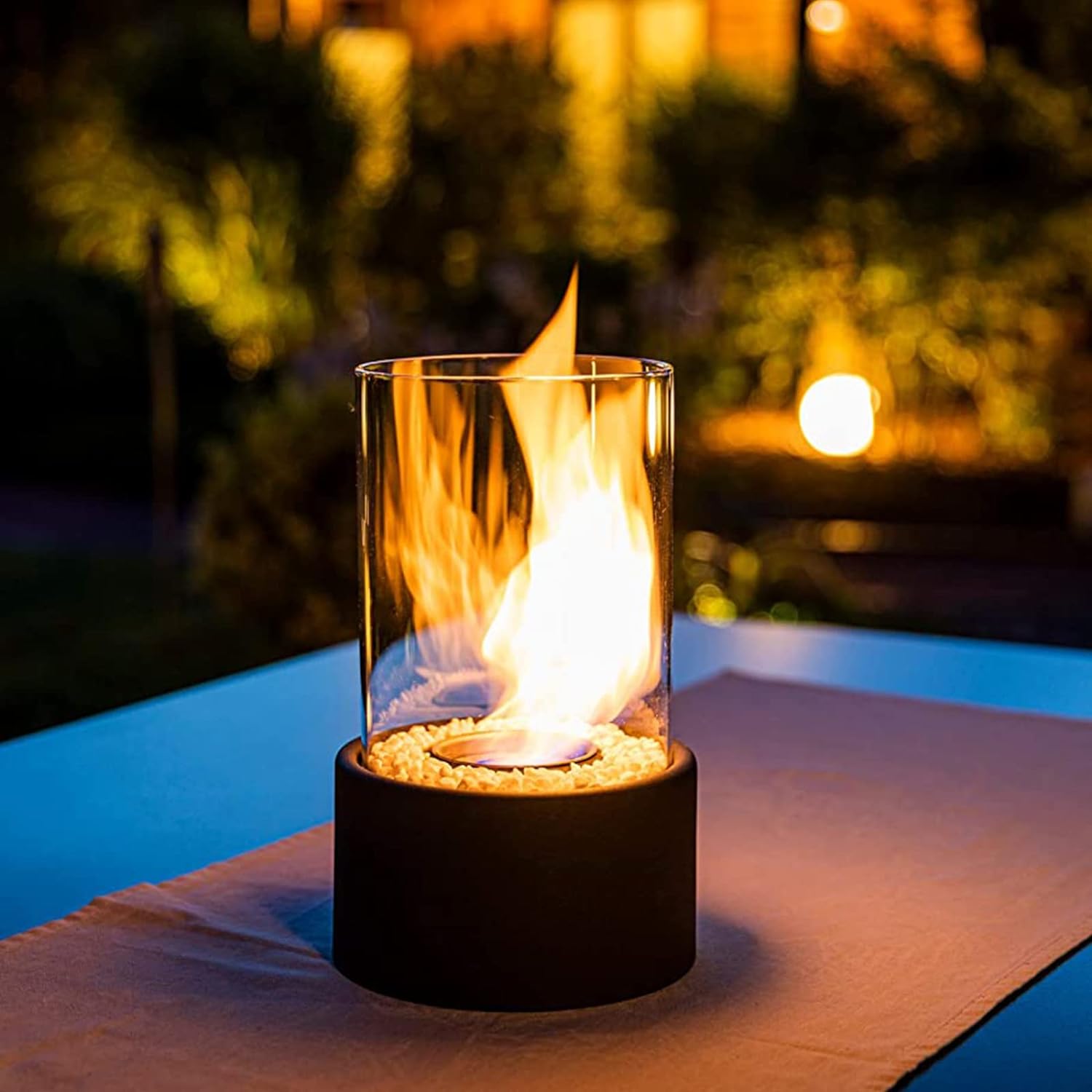 GlowFlame – Elegant Tabletop Bioethanol Fireplace