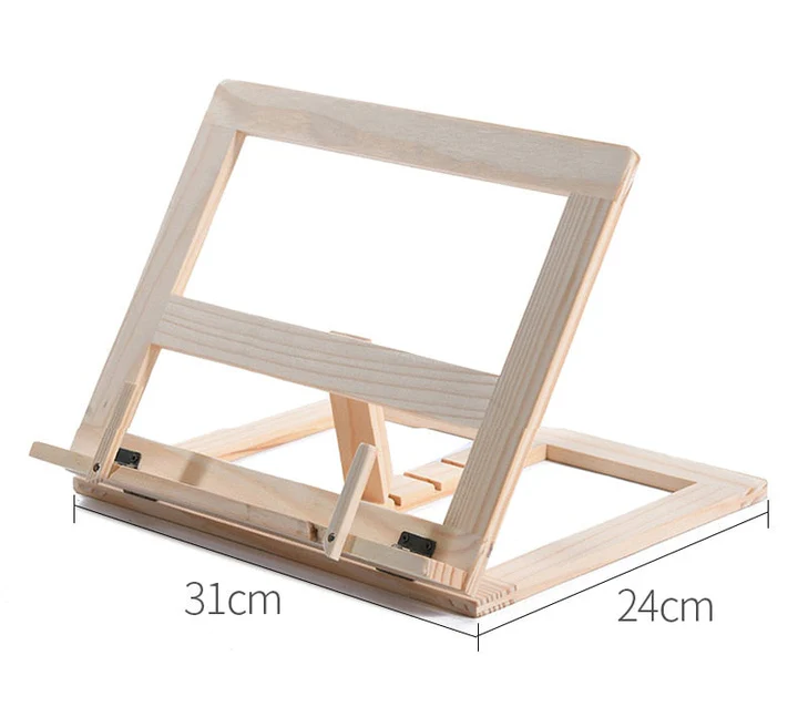 WoodCraft- Minimalist Light Wooden Book and Laptop Stand
