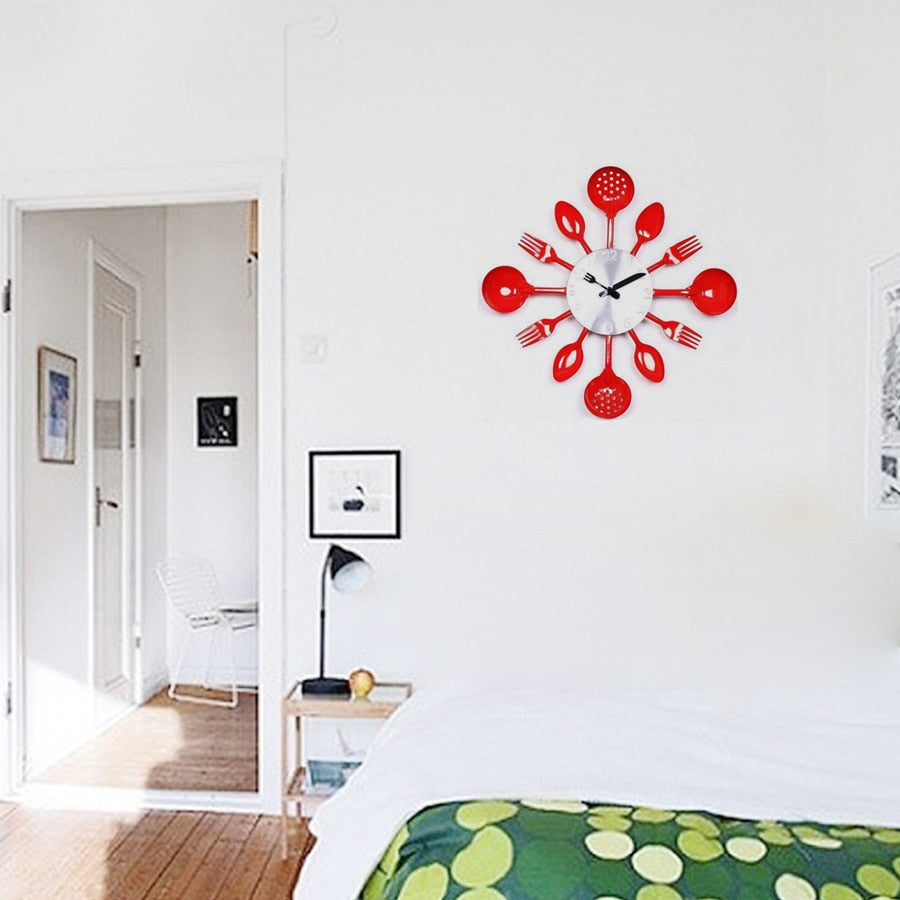 ChefTime - Creative Kitchen Utensil Wall Clock