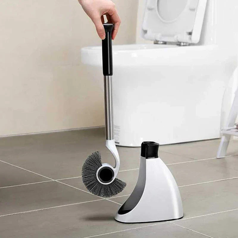 CurveClean - Hygienic Toilet Bowl Brush with Holder