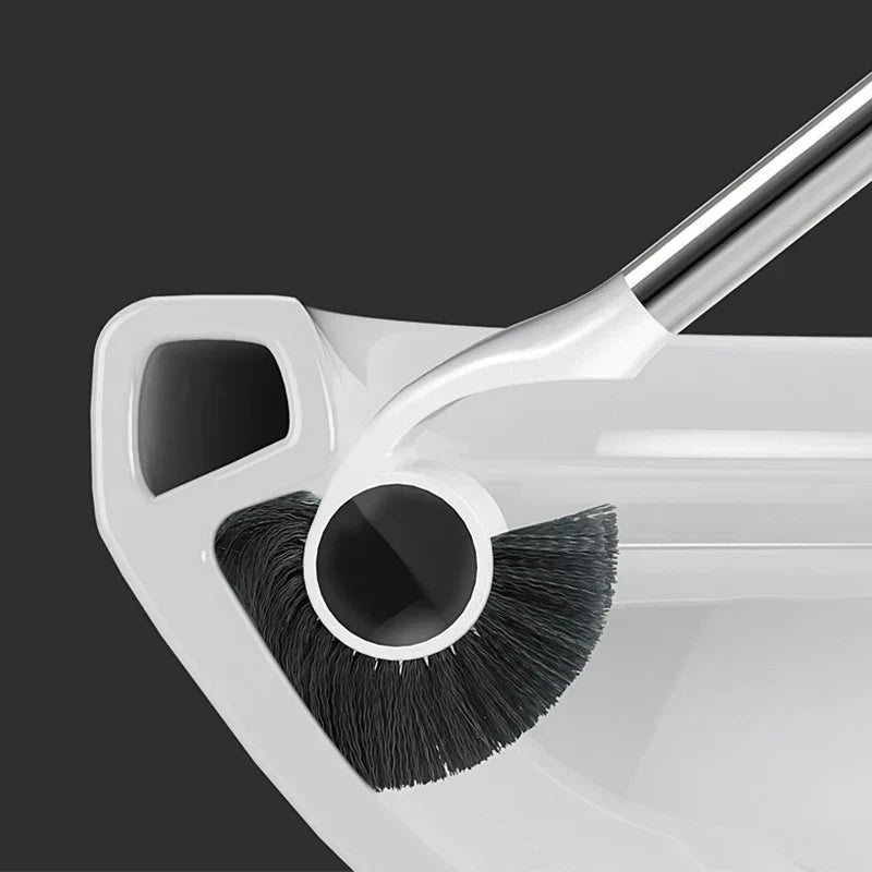 CurveClean - Hygienic Toilet Bowl Brush with Holder