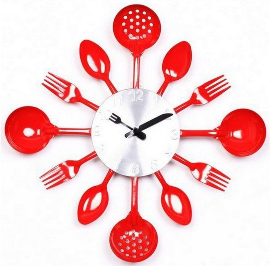 ChefTime - Creative Kitchen Utensil Wall Clock