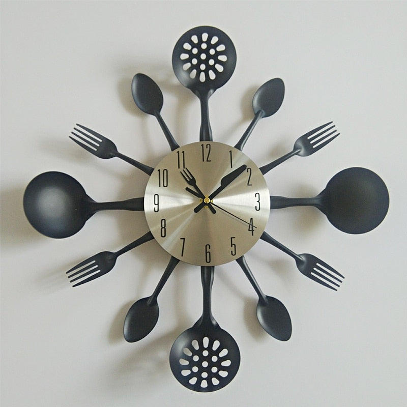 ChefTime - Creative Kitchen Utensil Wall Clock