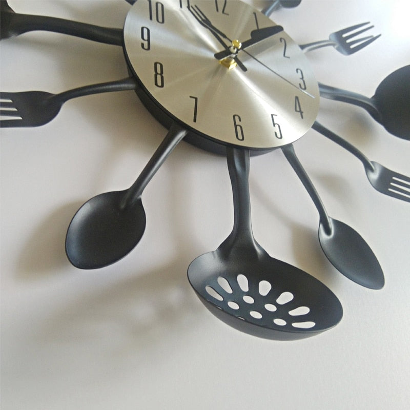 ChefTime - Creative Kitchen Utensil Wall Clock