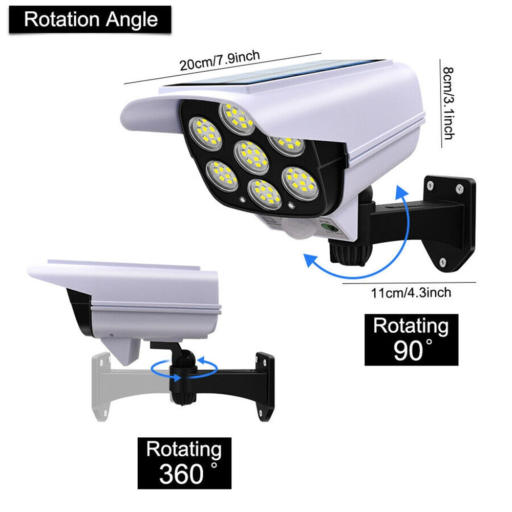 SafeCam - Solar Detector LED Spotlight with Security Camera Design
