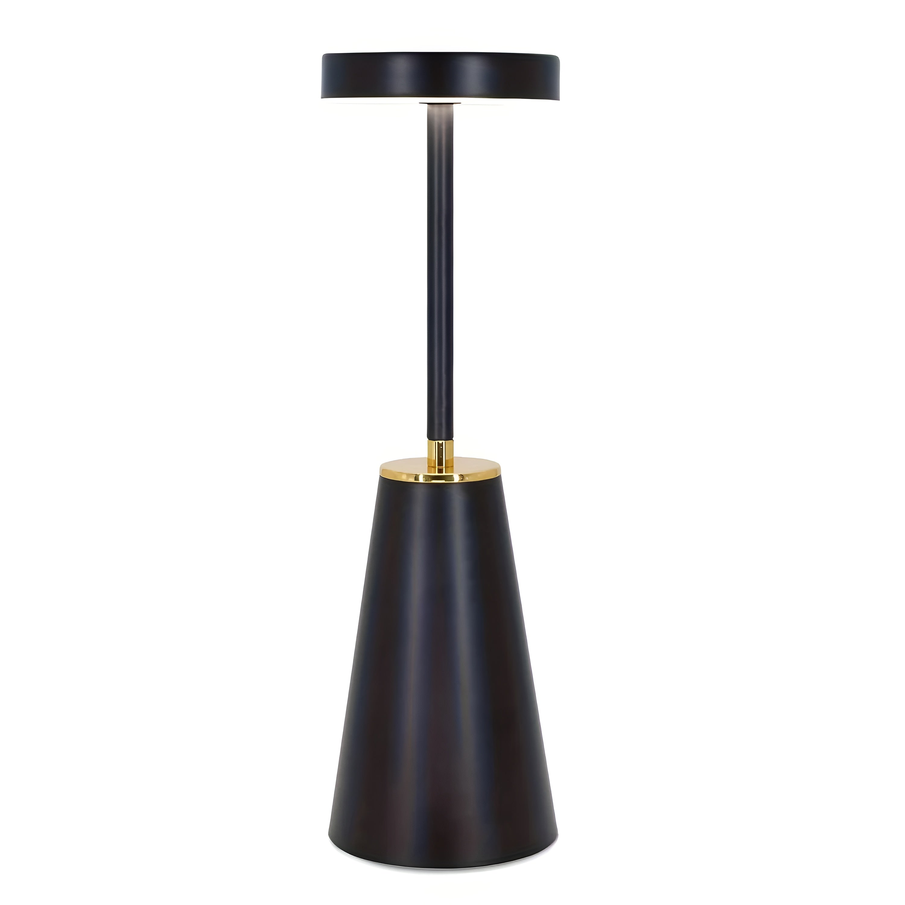LumeAura - Modern Minimalist LED Desk Lamp with Gold Accent