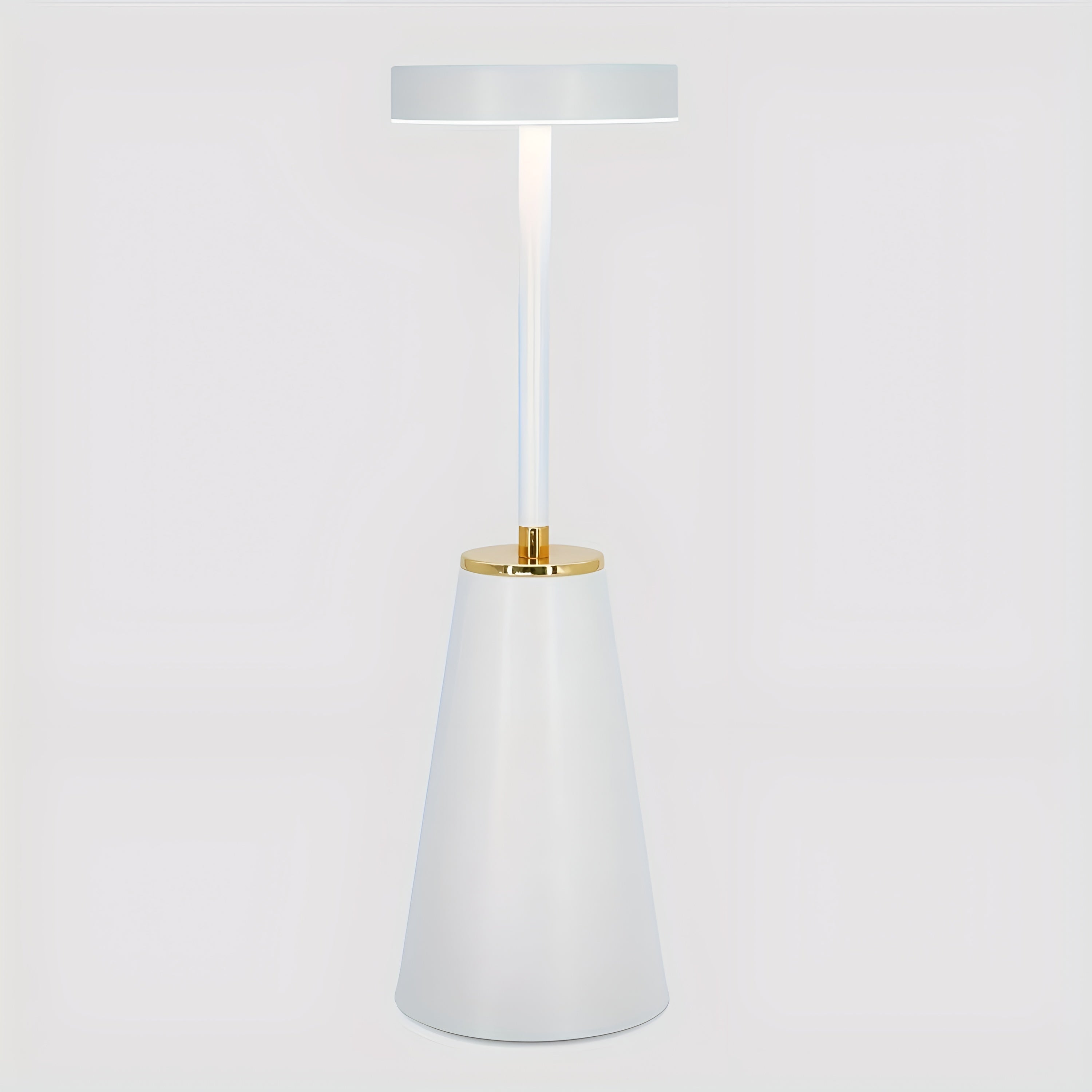 LumeAura - Modern Minimalist LED Desk Lamp with Gold Accent