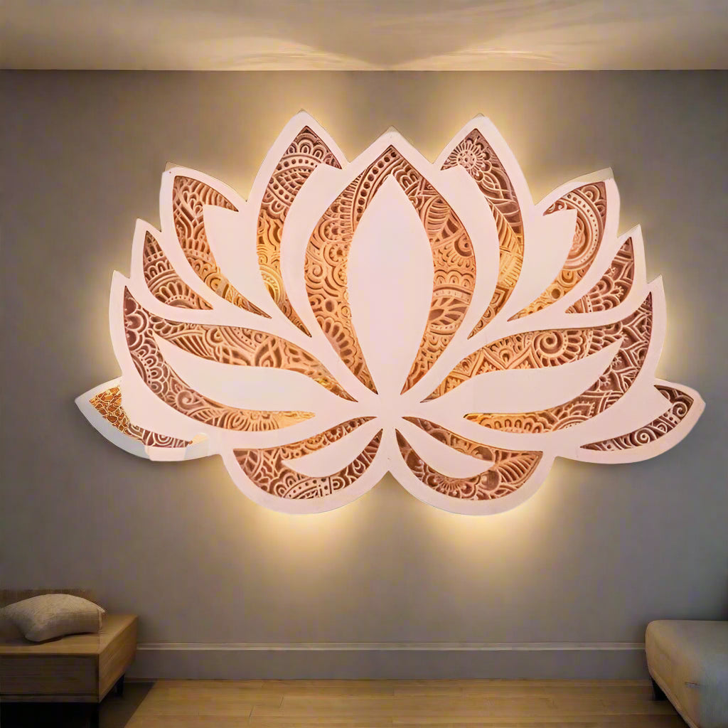 LumiLotus - Serene Lotus Flower Wall Light