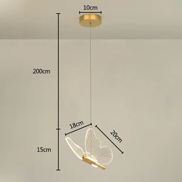 LumiFly - Elegant Butterfly LED Pendant Lights