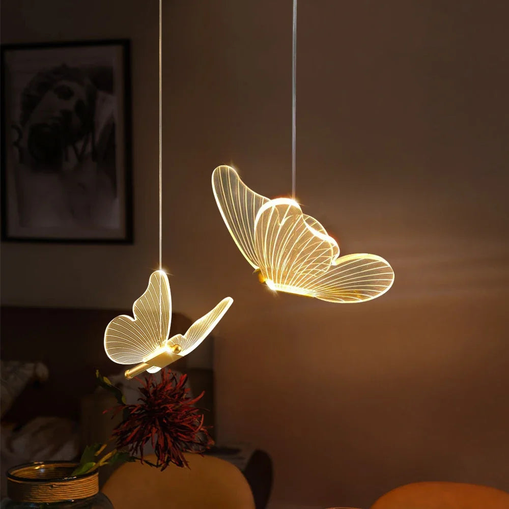 LumiFly - Elegant Butterfly LED Pendant Lights