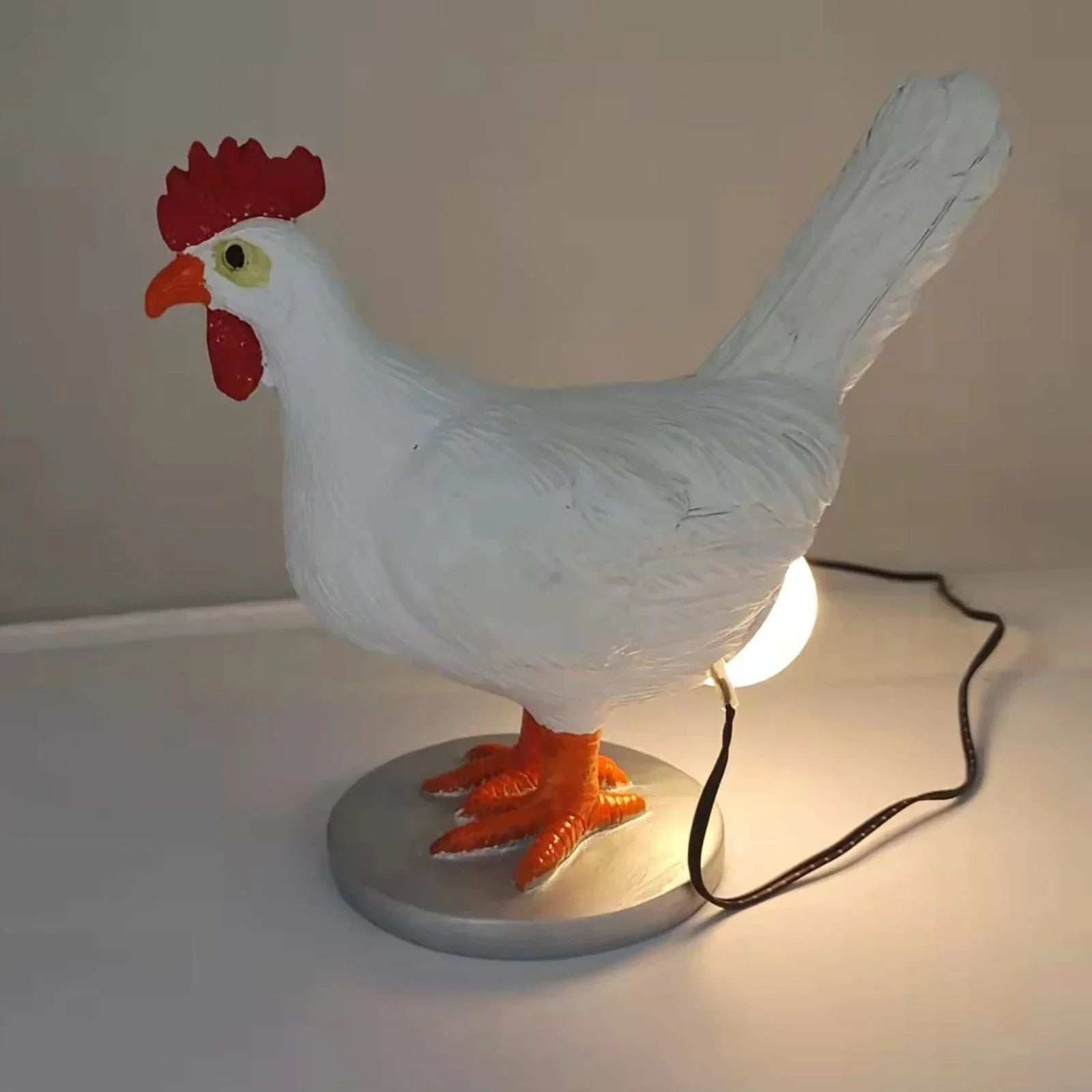 ChickGlow - Whimsical Chicken-Shaped Table Lamp