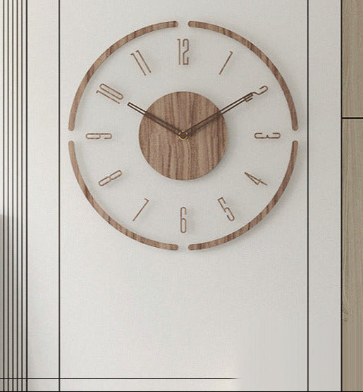 TimberGlow - Modern Minimalist Wall Clock