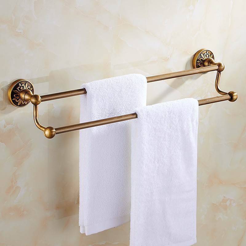 RoyalCharm - Antique Brass Bathroom Accessory Set