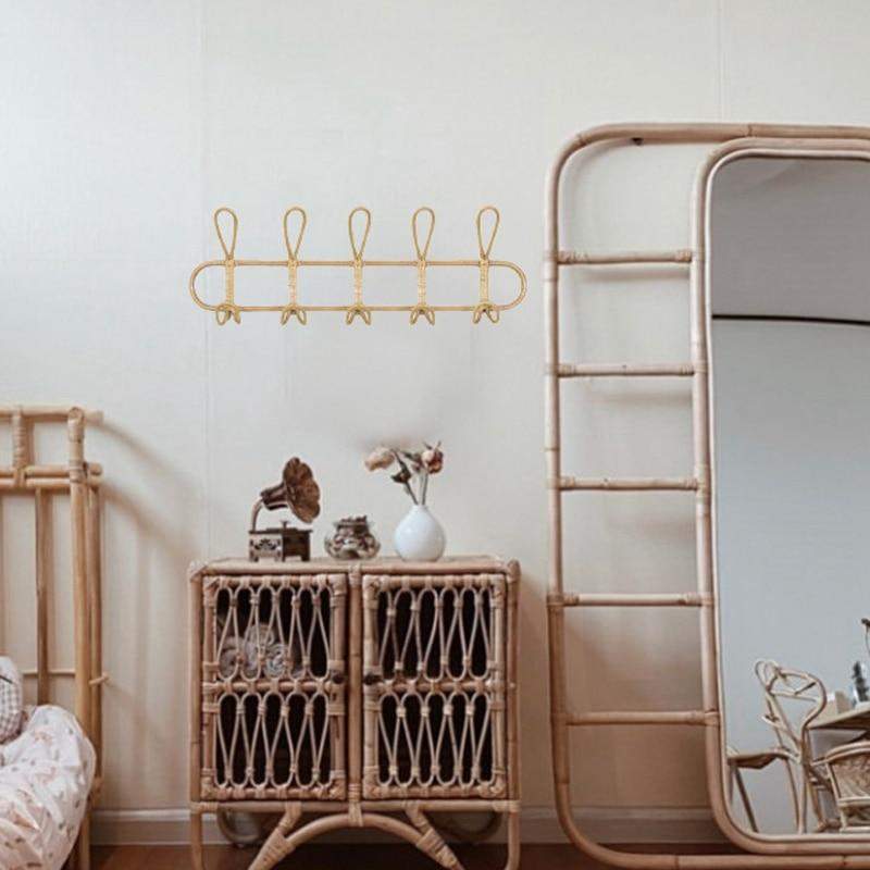 NaturGlow Handmade Rattan Wall Mirror