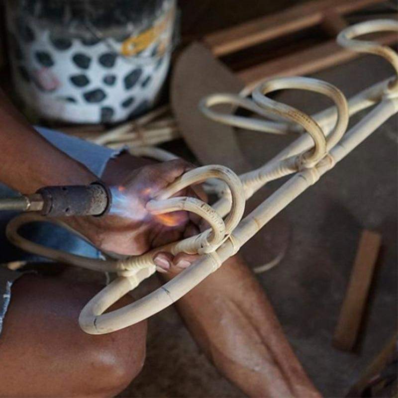 NaturGlow Handmade Rattan Wall Mirror