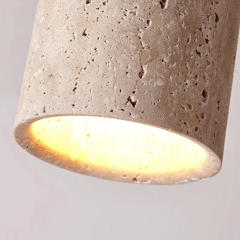 ModernTouch - LumiStone Cement and Wood Ceiling Light