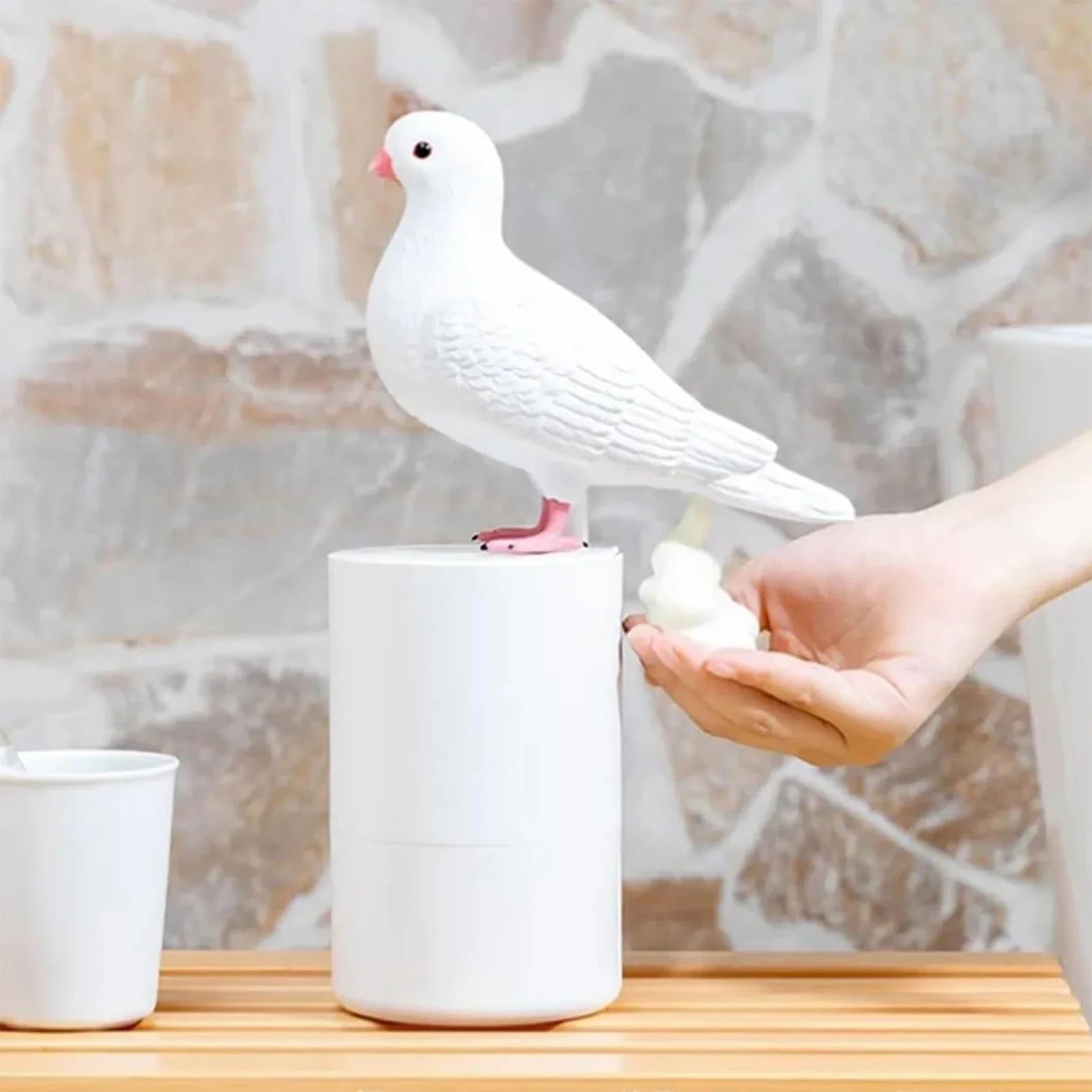 DoveFlow - Pigeon-Shaped Hand Soap and Lotion Dispenser