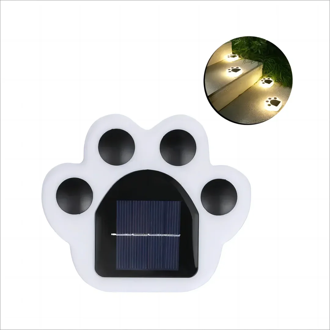 PawGlow - Solar-Powered Paw Print Pathway Lights