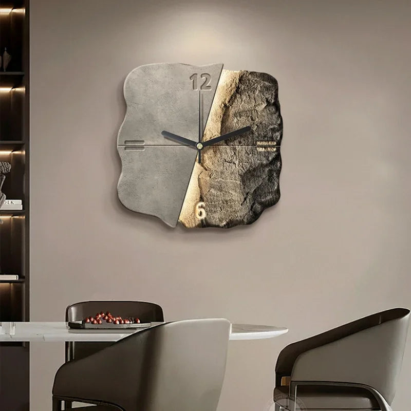 EternaSculptural - Modern Abstract Stone Wall Clock