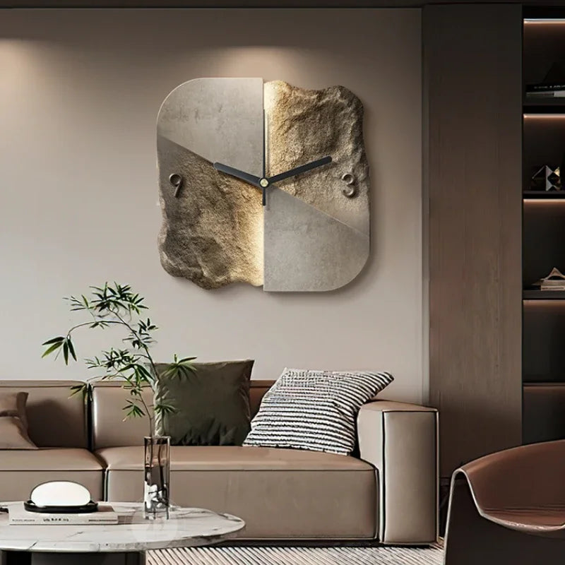 EternaSculptural - Modern Abstract Stone Wall Clock
