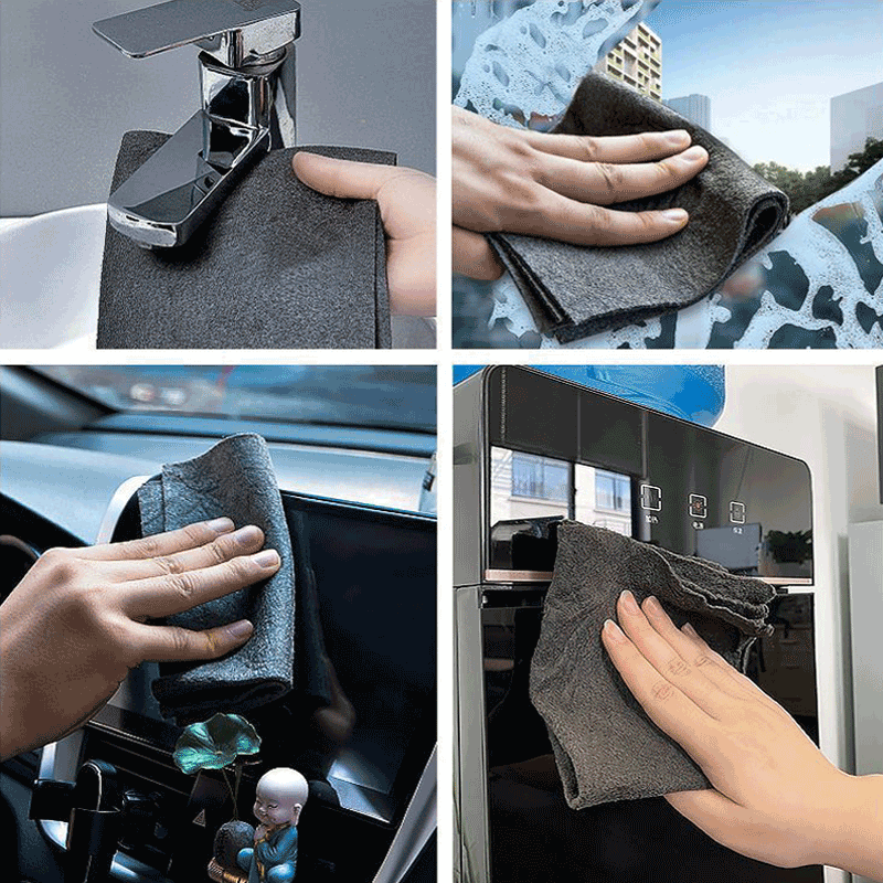 MagicWipe Ultra-Absorbent Microfiber Cloths – Streak-Free & Reusable (6-Pack)