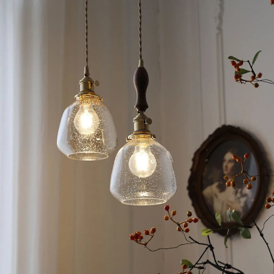 LumiElegance – Vintage Glass Pendant Light