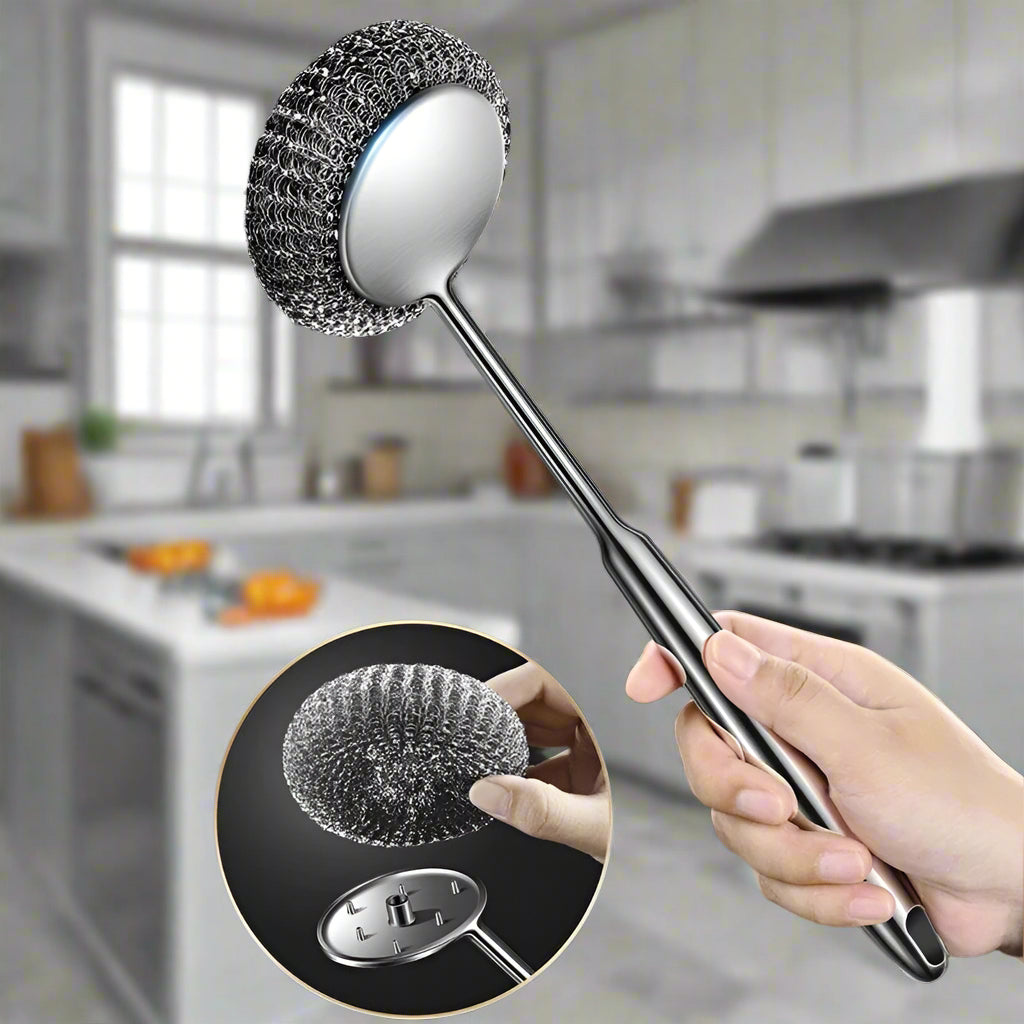 ScrubEase - Long-Handle Pan Cleaning Brush
