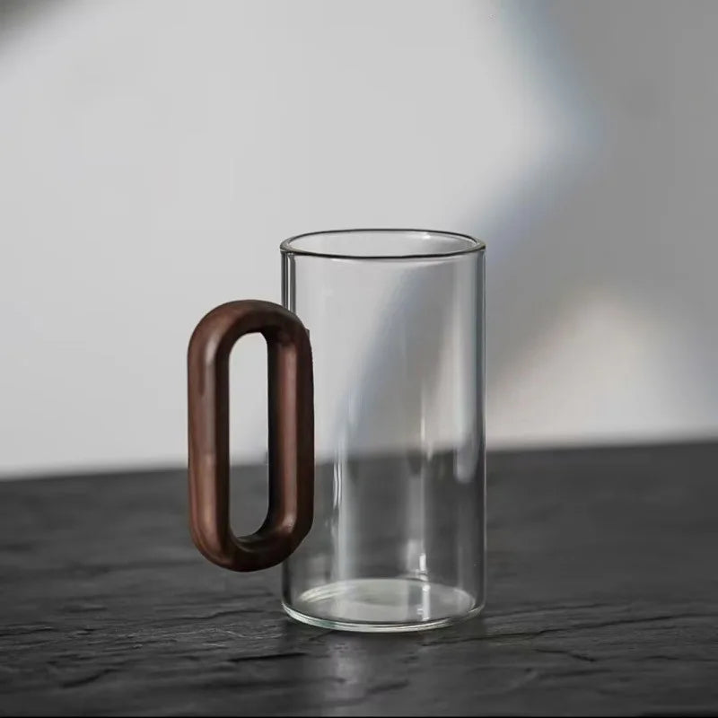 LuxeBrew- Modern Elegance Glass Mug