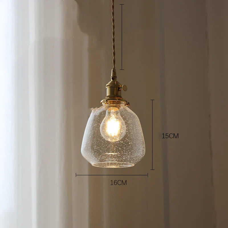 LumiElegance – Vintage Glass Pendant Light