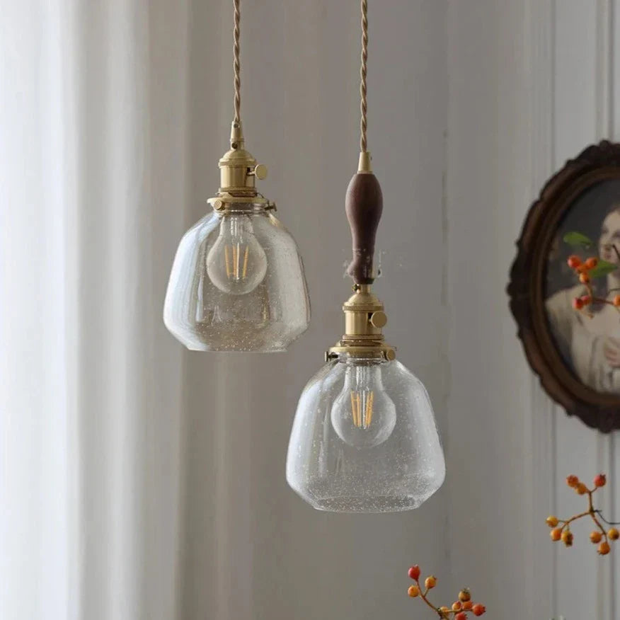 LumiElegance – Vintage Glass Pendant Light