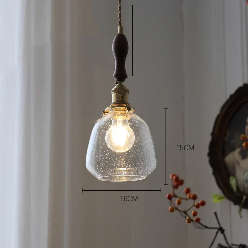 LumiElegance – Vintage Glass Pendant Light