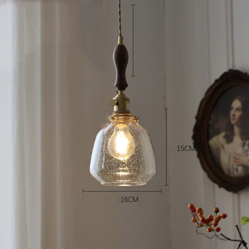 LumiElegance – Vintage Glass Pendant Light