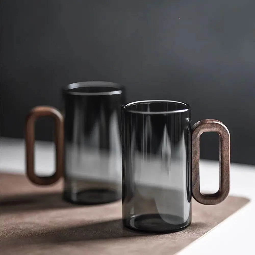LuxeBrew- Modern Elegance Glass Mug