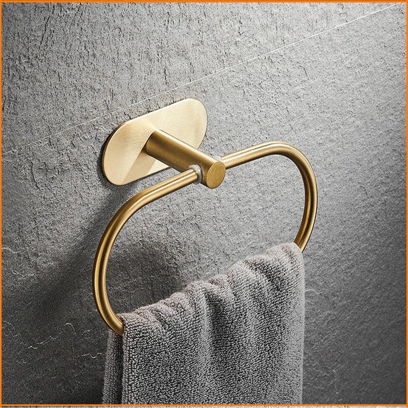 GoldenLuxe - Non-Drilling Bathroom Accessory Set