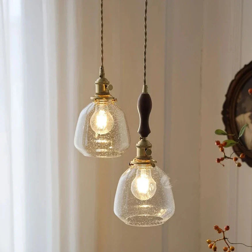LumiElegance – Vintage Glass Pendant Light
