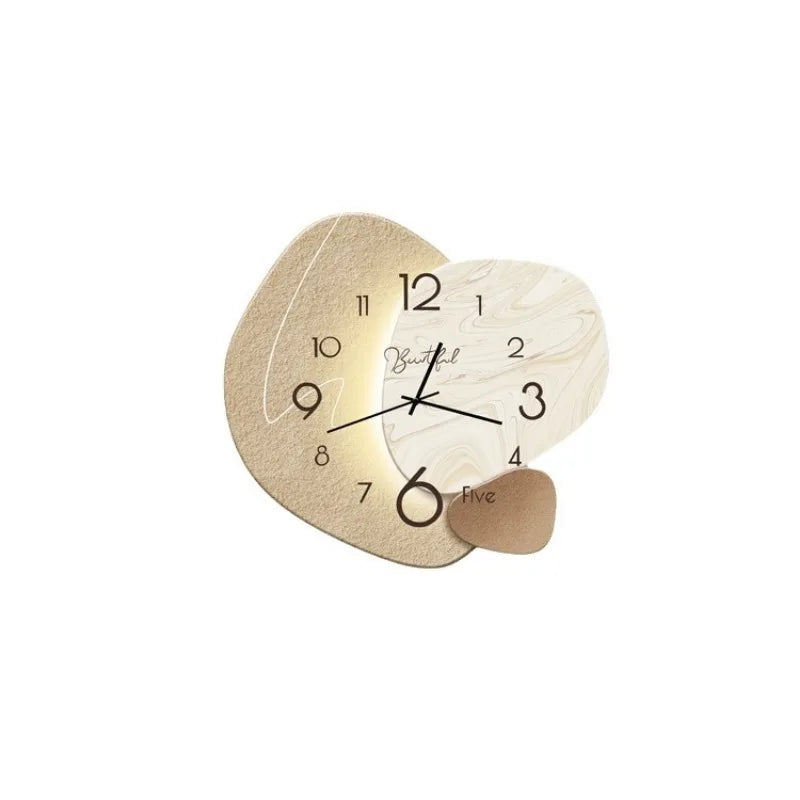ArtTime – Modern Abstract Wall Clock with Marble Accent