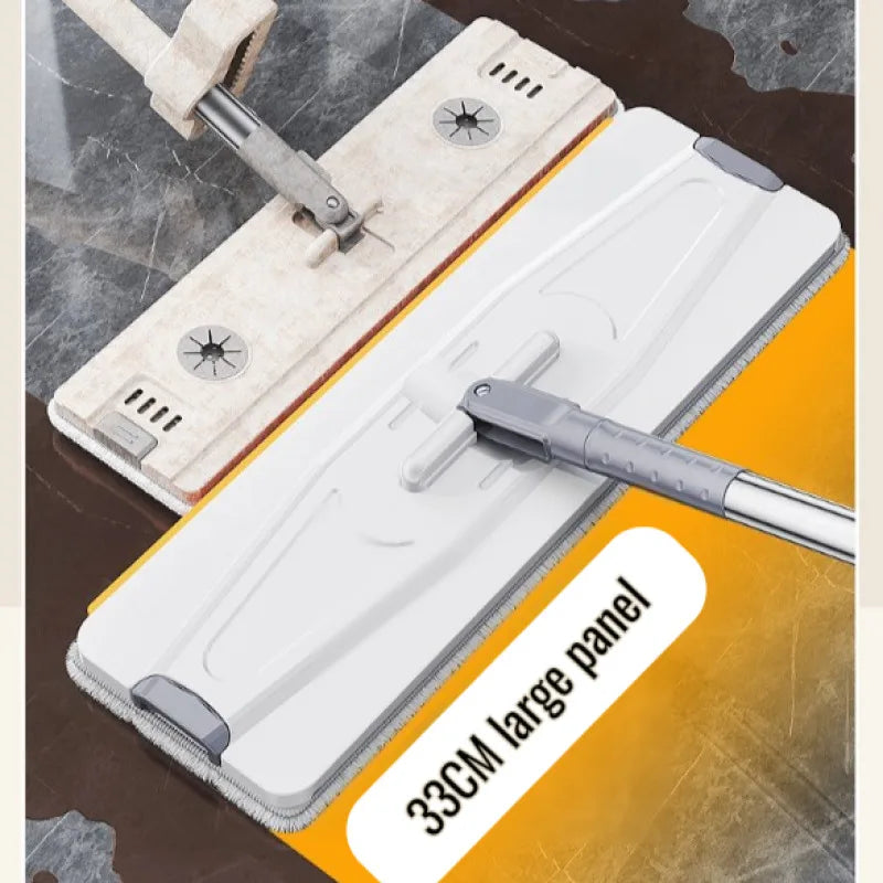 SwiftMop - Self-Wringing Flat Mop and Bucket Set