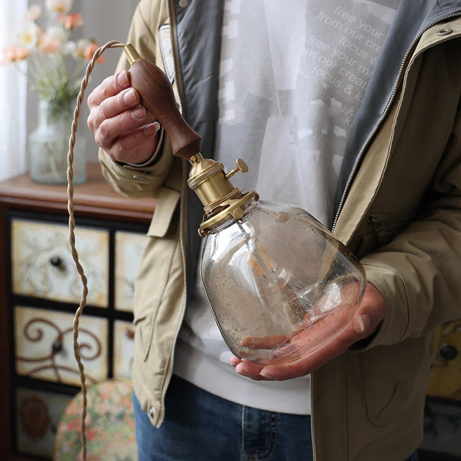 LumiElegance – Vintage Glass Pendant Light