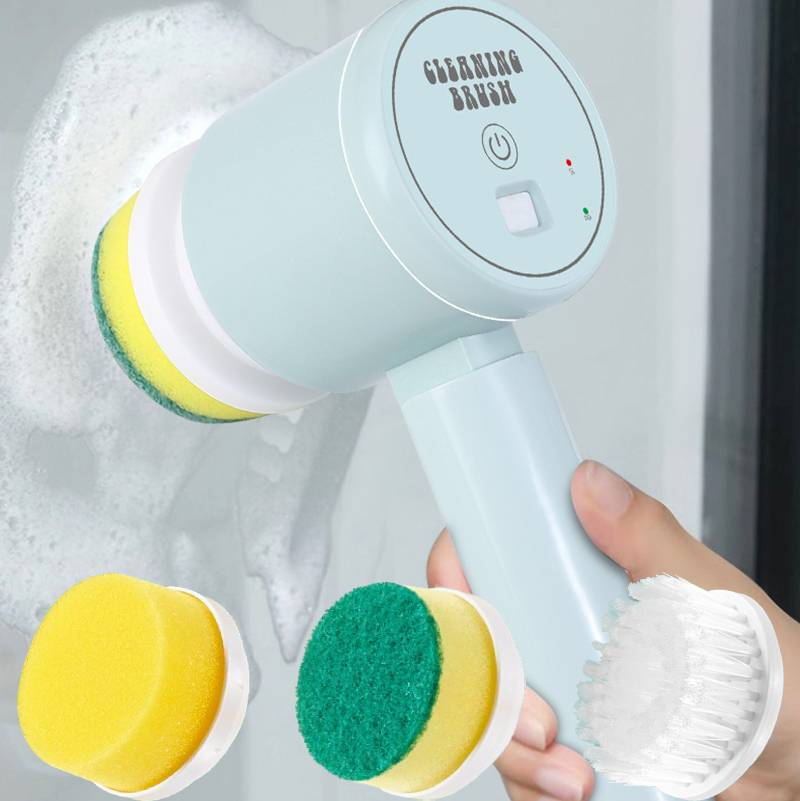PowerScrub - Cordless Electric Cleaning Brush with Interchangeable Heads