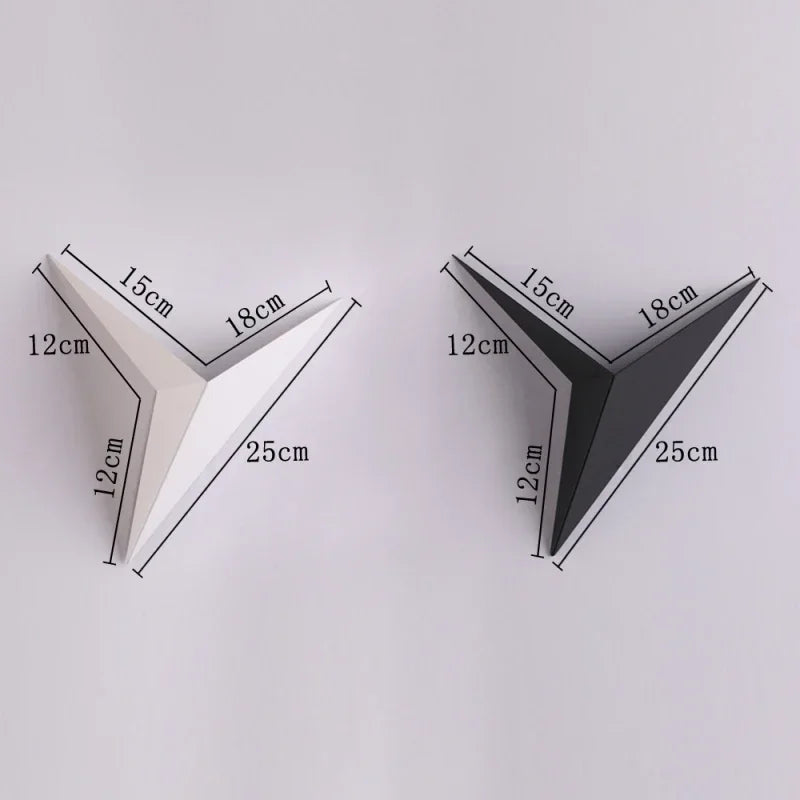 GeoGlow - Modern Triangular Wall Sconces with Sculptural Design